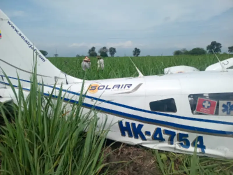 Accidente aéreo en Colombia: Aeronáutica Civil confirma que los cuatro ocupantes resultaron ilesos