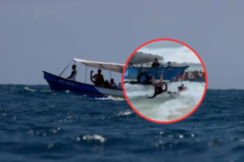 Accidente en San Andrés: mujer sufre fractura de columna al caer de lancha en Johnny Cay