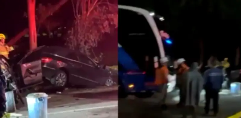 Accidente fatal en Autopista Norte de Bogotá: mujer muerta y herida en choque múltiple