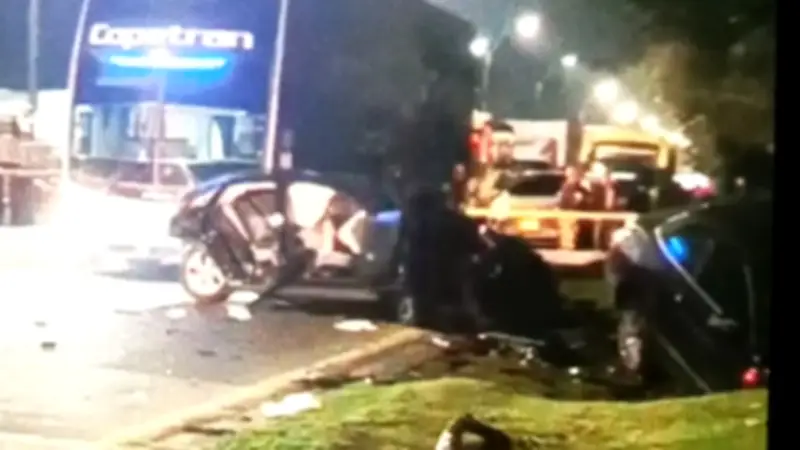 Accidente grave en vía Bogotá-Chía deja una mujer fallecida y varios heridos