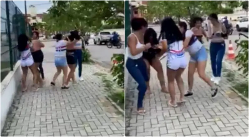 Aficionadas despojadas de camisetas por hinchas rivales en Brasil