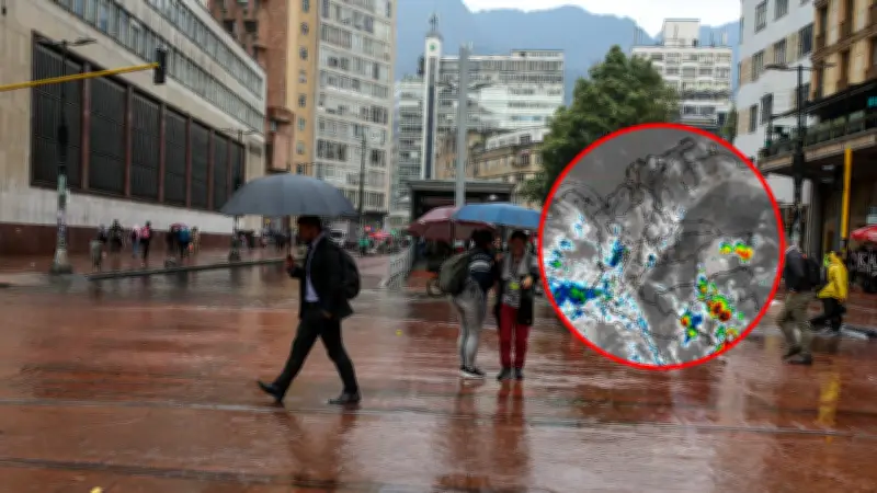 Alerta por lluvias intensas en Colombia: 6 represas en vigilancia y Bogotá con aguaceros