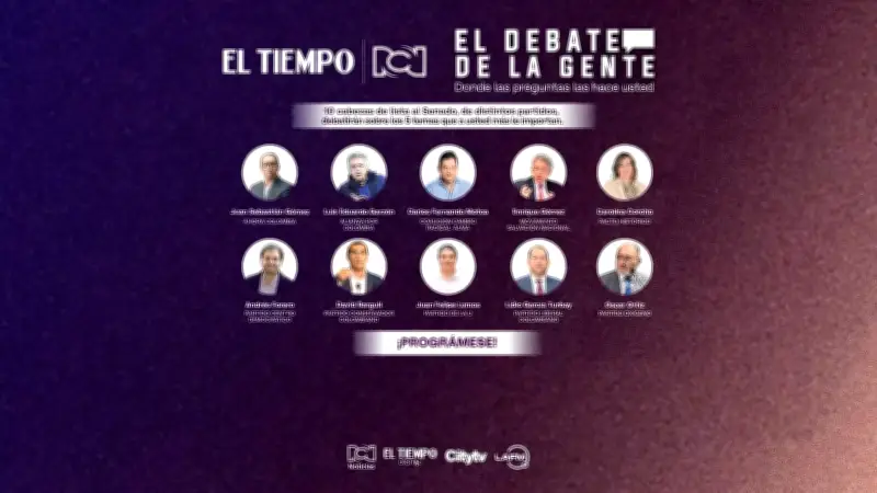 Alianza histórica de medios presenta 'El debate de la gente' con cabezas de lista al Senado
