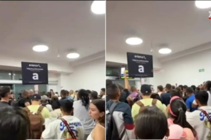 Altercado en Aeropuerto Rafael Núñez por cancelaciones de vuelos a España