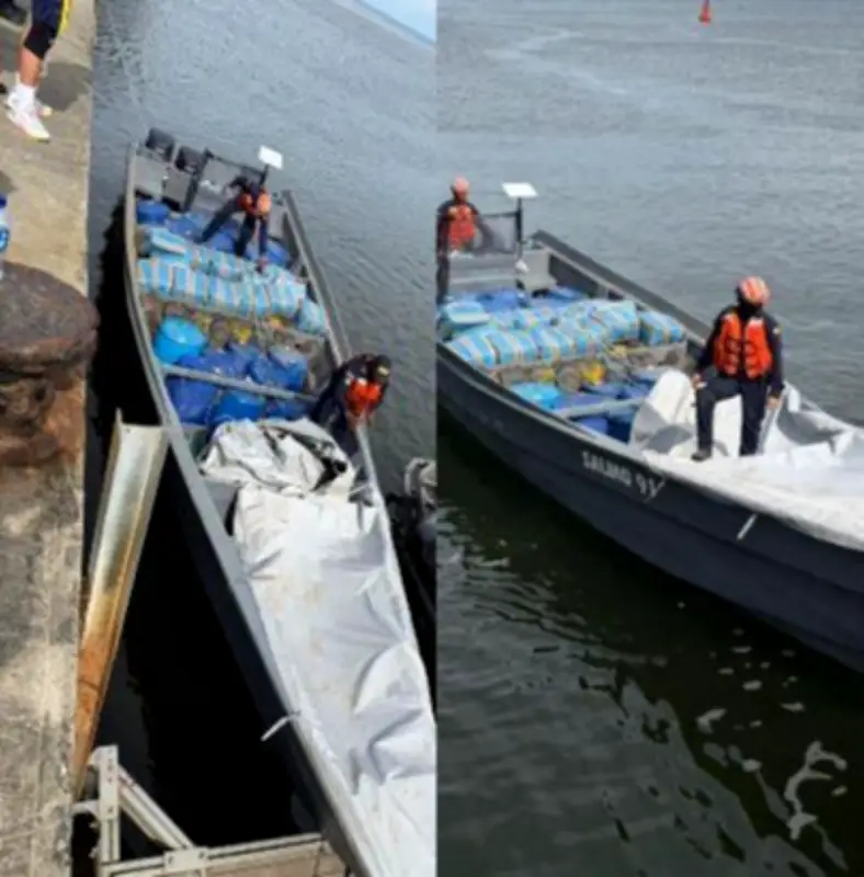 Armada colombiana asesta duro golpe al narcotráfico con incautación de 2,3 toneladas de cocaína en el Pacífico