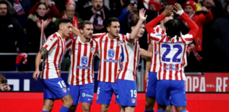 Atlético de Madrid aplasta 4-0 al FC Barcelona en semifinal de Copa del Rey