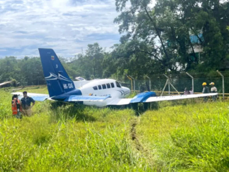 Avioneta se sale de pista en aeropuerto de Nuquí, Chocó; ocho personas ilesas tras accidente