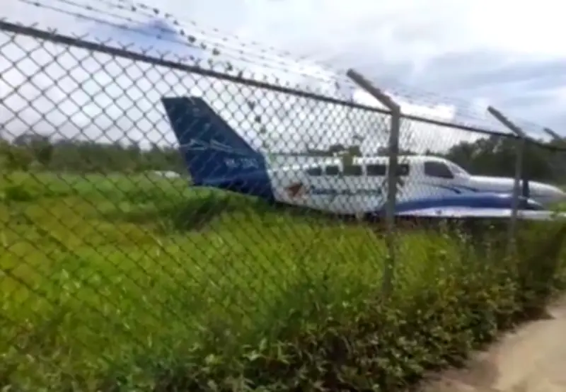 Avioneta se sale de pista en aeropuerto de Nuquí, Chocó, sin dejar lesionados