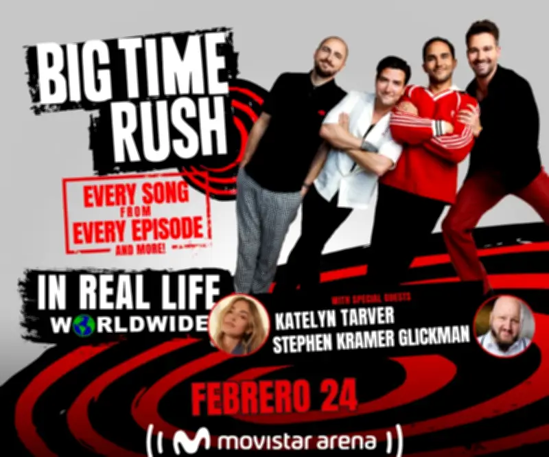 Big Time Rush regresa a Bogotá en febrero con gira mundial y nostalgia pop