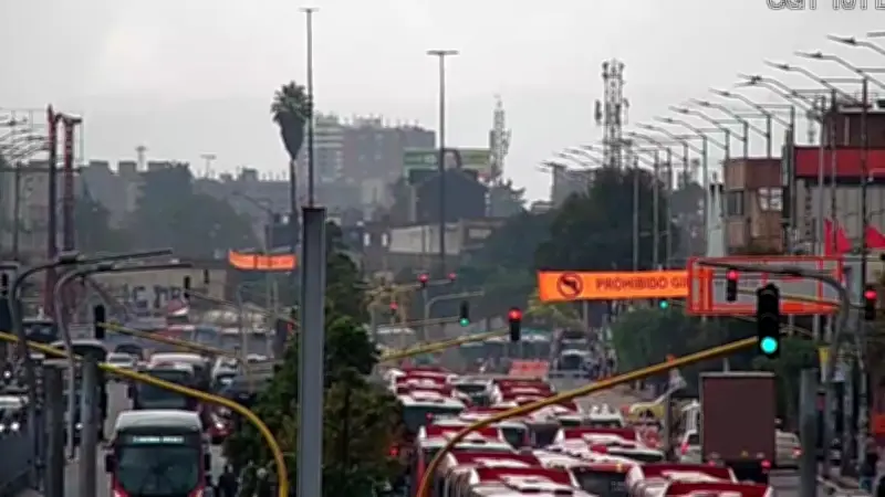 Bogotá enfrenta caos en movilidad con afectaciones masivas en TransMilenio