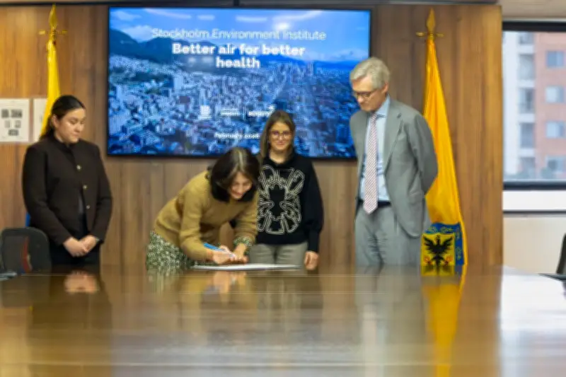Bogotá fortalece monitoreo de calidad del aire con instituto sueco para combatir contaminación