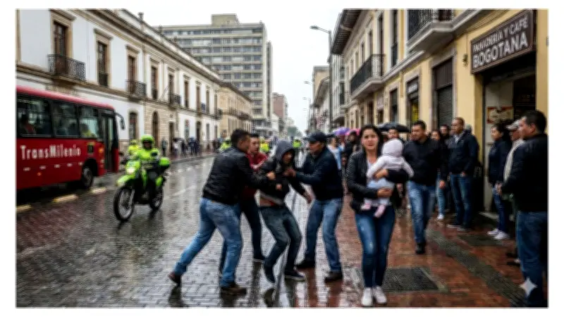 Bogotá: Hombre intentó robar con cuchillo a mujer en bicicleta con su bebé