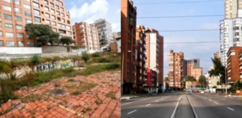 Bogotá transforma predios demolidos en la carrera Séptima en espacios comerciales temporales