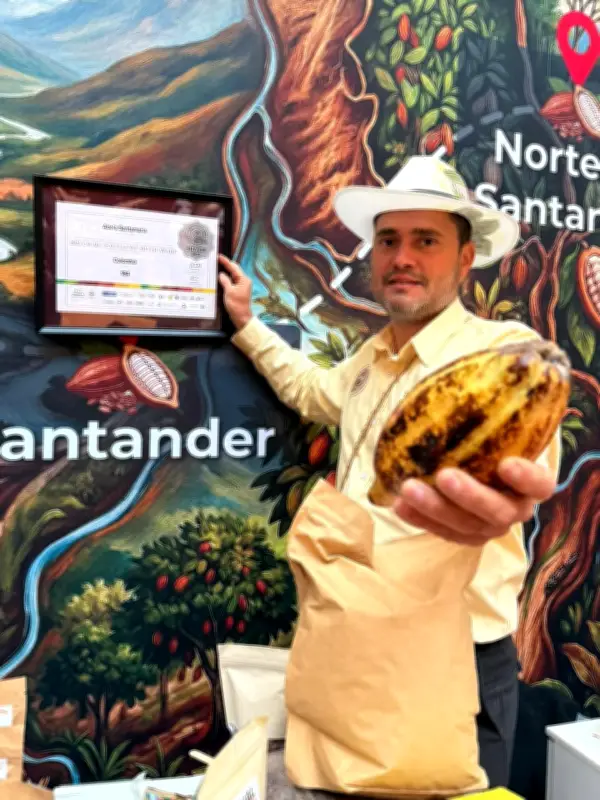 Cacao santandereano gana medalla de plata en prestigioso concurso mundial Cacao of Excellence
