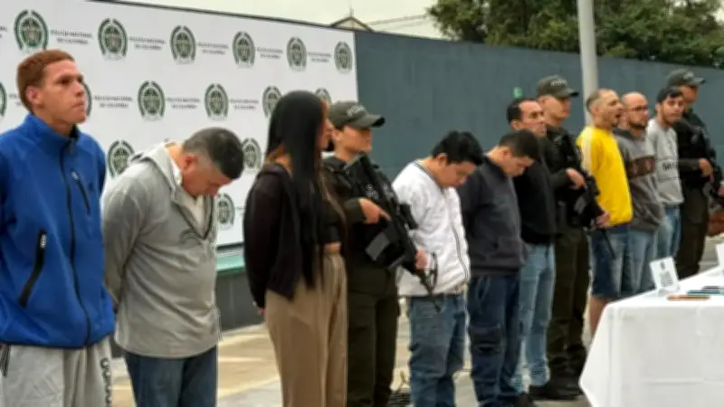 Capturan a 15 extorsionistas en Bogotá, algunos vinculados a poderosas bandas criminales