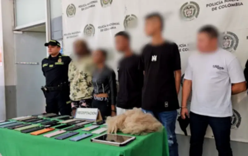 Capturan a cinco personas con 32 celulares robados durante el Carnaval de Barranquilla