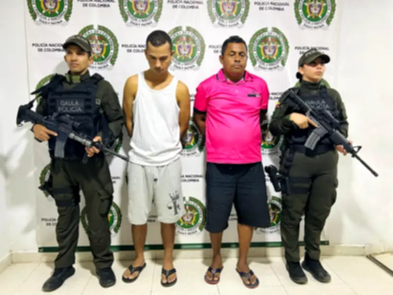 Capturan a dos cabecillas de red de extorsión del Clan del Golfo en Bolívar