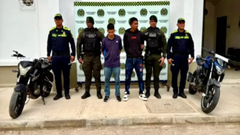 Capturan a dos presuntos responsables del asesinato de un patrullero en Barrancabermeja