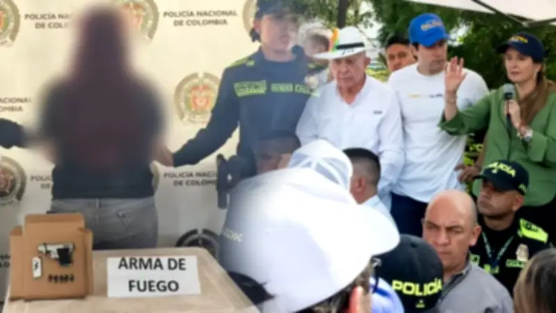 Capturan a funcionaria del Inpec armada en evento de Paloma Valencia y Álvaro Uribe en Tolima