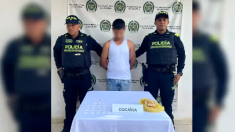 Capturan a hombre que intentó ingresar cocaína en 'narcopanes' a estación policial del Cesar