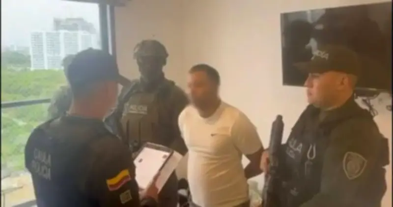 Capturan en Santa Marta a alias 'Cucaracho', cabecilla del Tren de Aragua con circular roja de Interpol