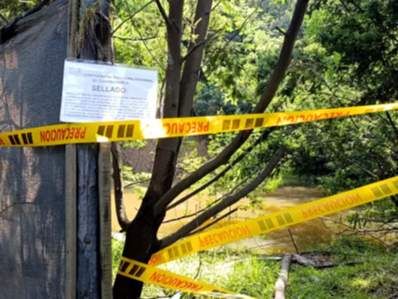CAR suspende operación minera en Cucunubá por invasión de quebradas y franja forestal