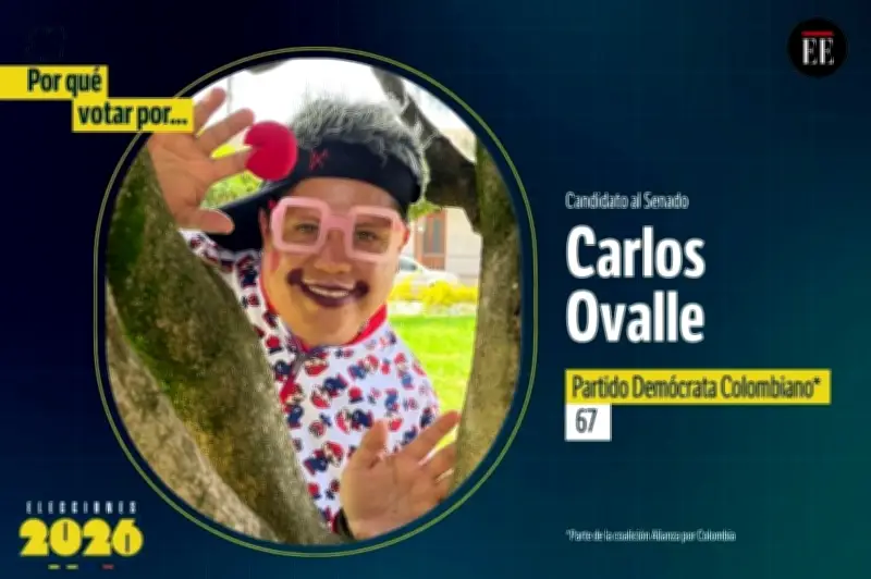 Carlos Ovalle: El payaso que quiere sanar a Colombia desde el Congreso con risas y rigor técnico