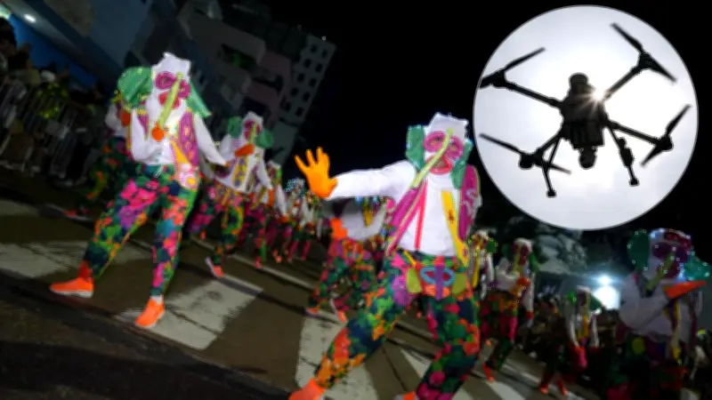 Carnaval de Barranquilla: Autoridades alertan sobre riesgos del uso irresponsable de drones