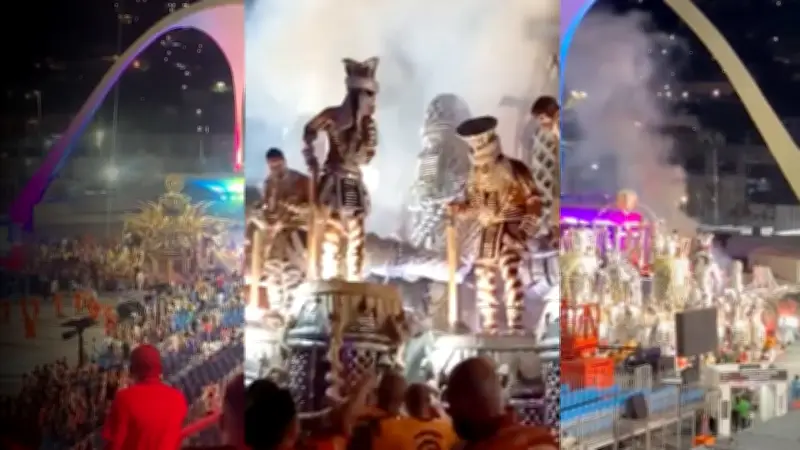 Carroza descontrolada en Carnaval de Río deja dos heridos graves en incidente