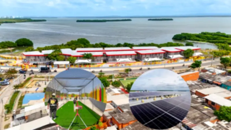 Cartagena reinaugura colegio Jorge Artel tras renovación integral con paneles solares y deportes