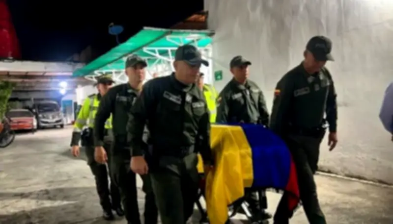 Cúcuta despide con honores a subintendente policial asesinado en ataque atribuido al ELN
