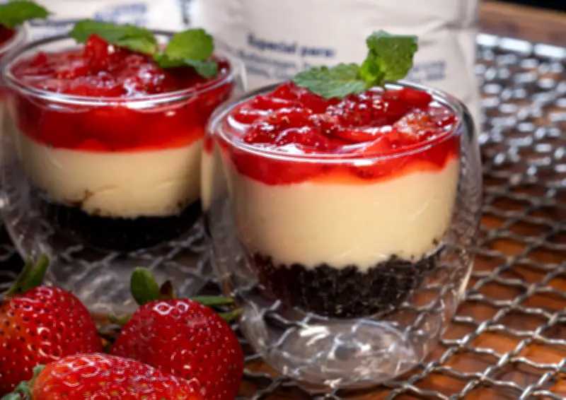 Cheesecake: Historia Milenaria y Receta Fácil con Mermelada de Fresa