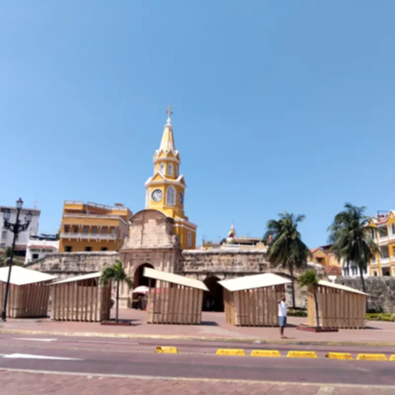 Chozas en el Centro Histórico de Cartagena anuncian Conferencia Internacional de Reforma Agraria