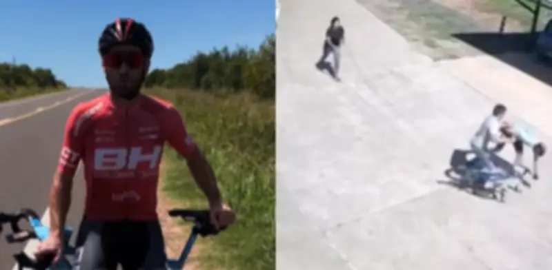 Ciclista argentino atacado por conductor y su pareja durante entrenamiento en ruta