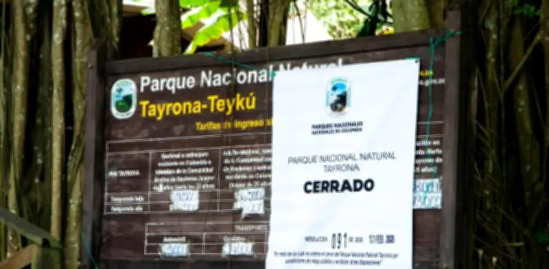 Cierre del Tayrona afecta economía: 50% de comercios en Santa Marta reportan inseguridad