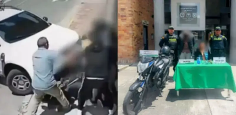 Ciudadano frustra fleteo en Bogotá al embestir a ladrones que robaron $30 millones a adulto mayor