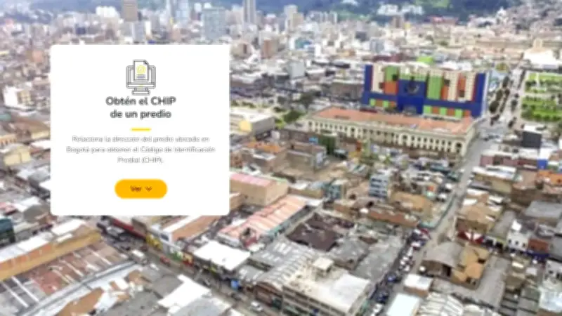 Cómo consultar el chip de un predio en Bogotá usando solo la dirección y de forma gratuita