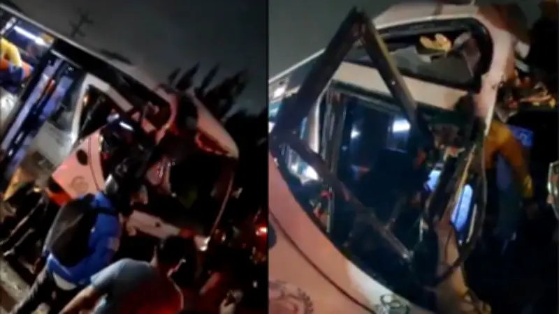 Colisión de busetas en vía Bogotá-La Vega deja múltiples heridos y un atrapado