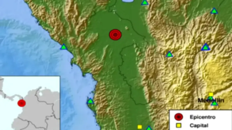 Colombia registra ocho temblores en un solo día con magnitudes entre 2.0 y 3.2