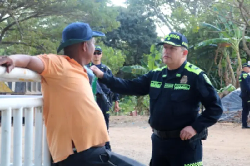 Comandante de Policía Bolívar visita San Martín de Loba para fortalecer el Plan Dignidad