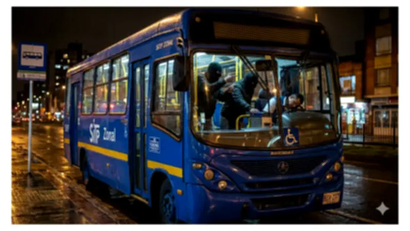 Conductor de SITP apuñalado en Bogotá al intentar frustrar robo en su bus