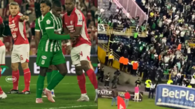 Confusión en boletería desató pelea entre hinchas de Atlético Nacional en El Campín