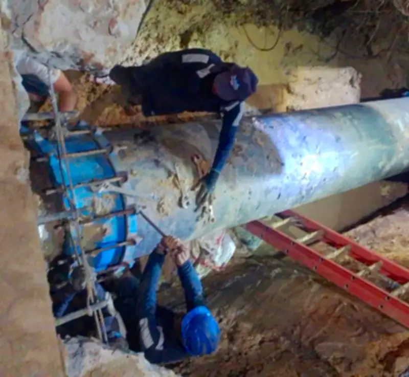 Corte de agua en Bucaramanga afecta a 50.000 hogares por mantenimiento preventivo