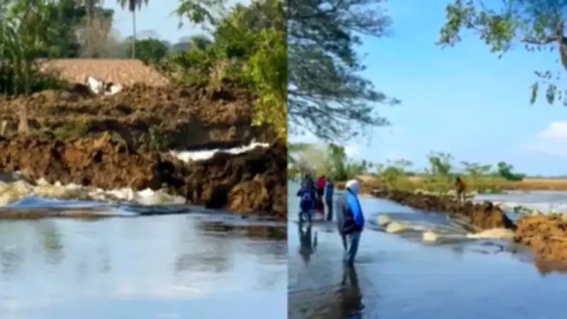 Crecida súbita arrastra a dos campesinos en Córdoba mientras cruzaban a caballo