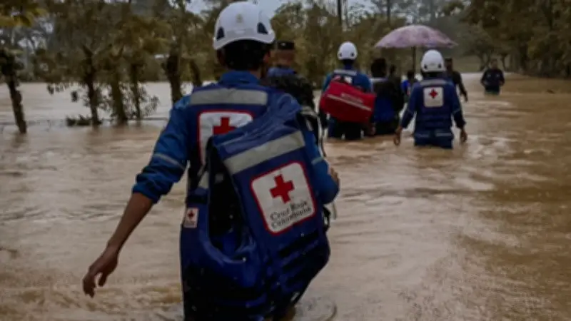 Cruz Roja entrega 134 toneladas de ayuda humanitaria durante emergencia invernal en Colombia