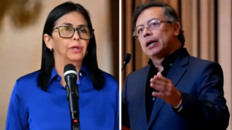 Delcy Rodríguez y Gustavo Petro conversaron sobre encuentro binacional de alto nivel
