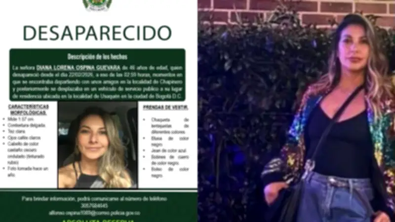 Desaparición de Diana Ospina: Robo de cuentas y manipulación digital en presunto secuestro