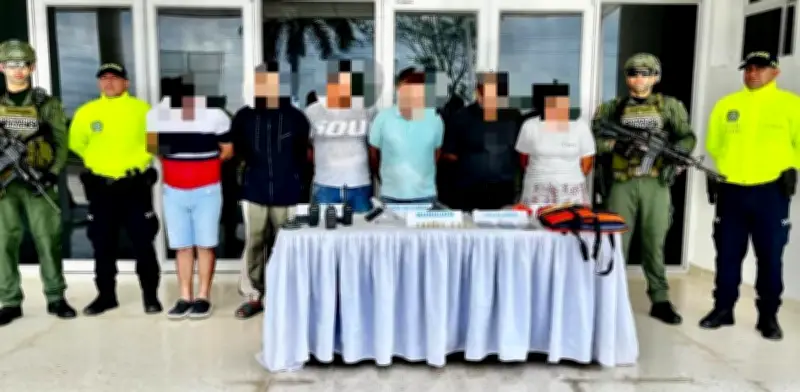 Desarticulan red 'Los Costeros' en Atlántico: siete capturados por narcotráfico y seis homicidios