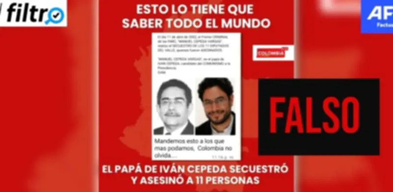 Desmienten falsa acusación: padre de Iván Cepeda no secuestró diputados del Valle