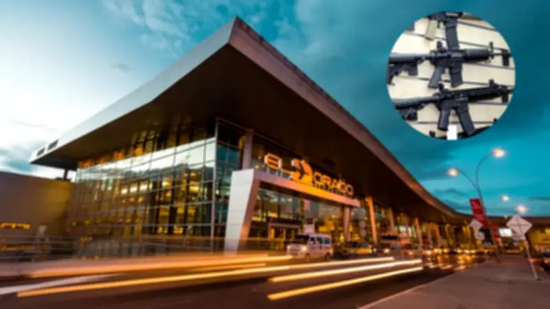 DIAN intercepta partes de fusil en Aeropuerto El Dorado ocultas en equipaje y paquete